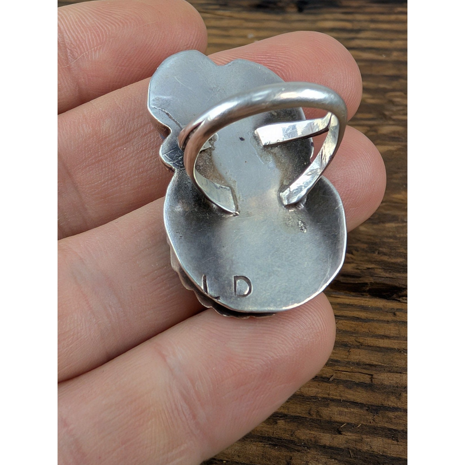 Old Pawn CORAL and TURQUOISE Sterling Silver 925 Ring Size 7