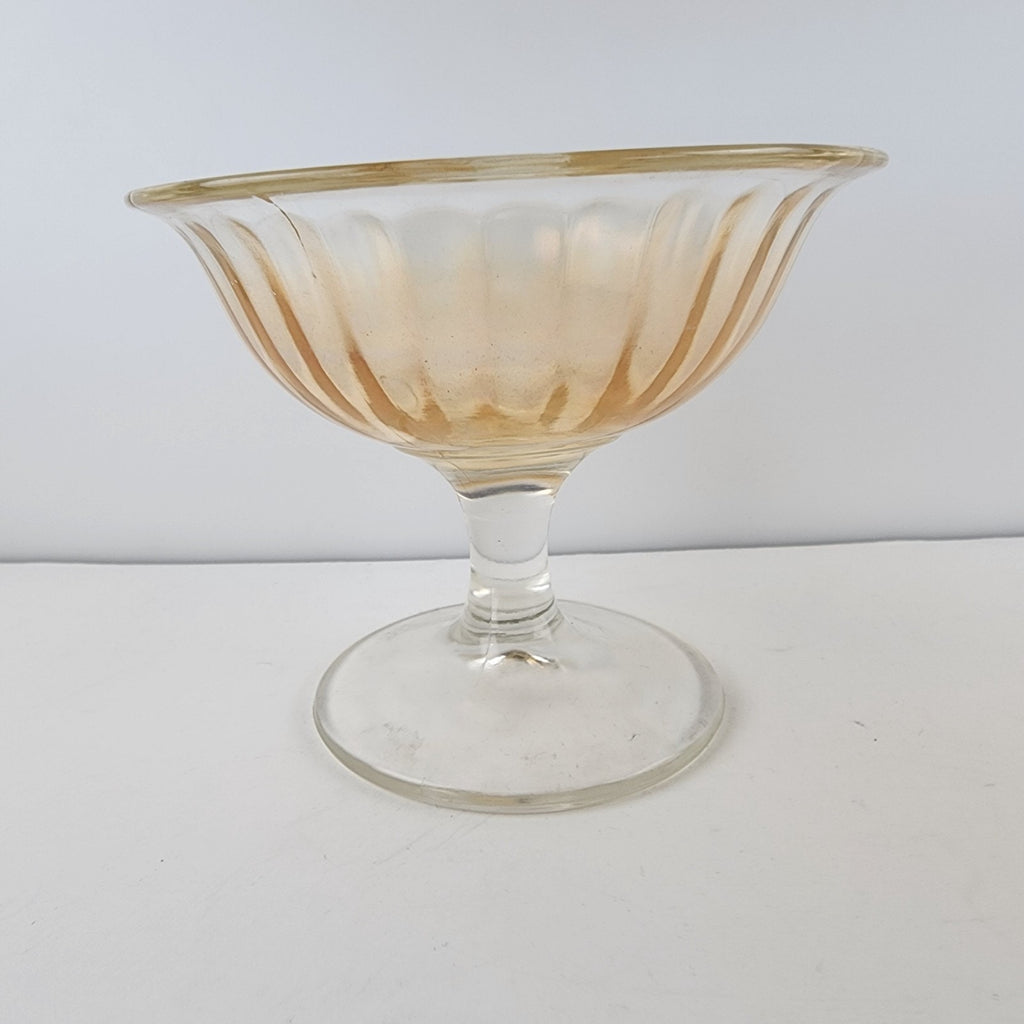 Imperial Glass Marigold Carnival Depression Glass Sherbet Ice Cream Cups Pair