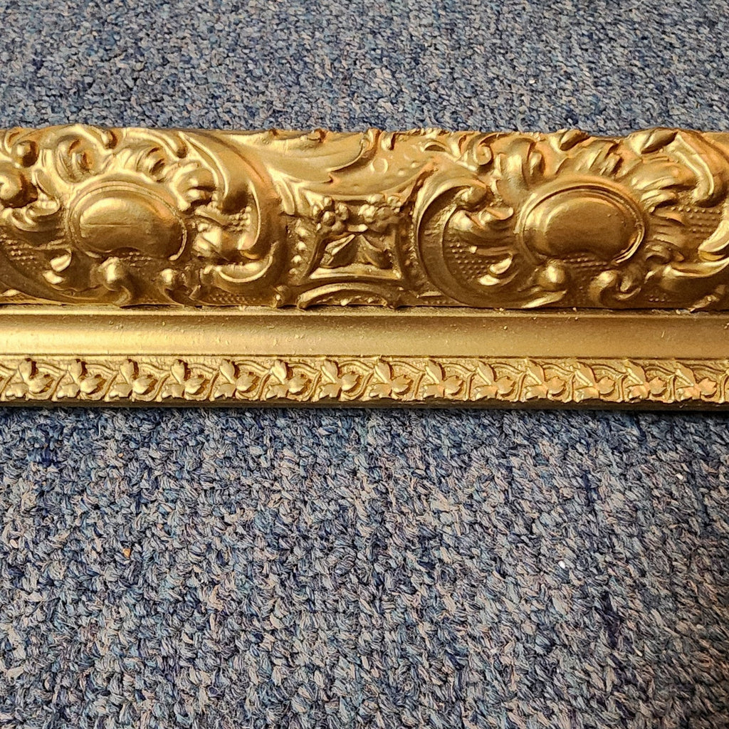 Antique Rococo Baroque Ornate Gold Frame 23" x 27" Painting Picture