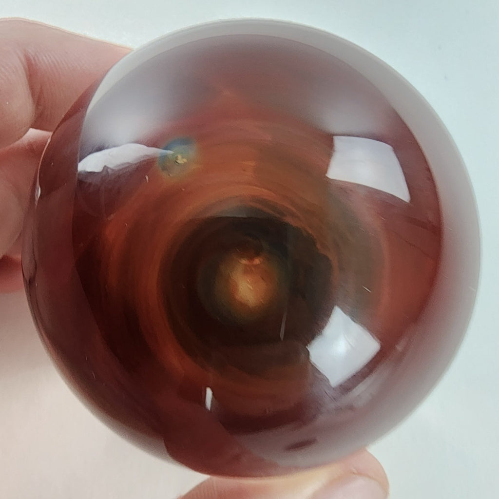 75mm Giant Air Trap Implosion Glass Marble Handmade Borosilicate