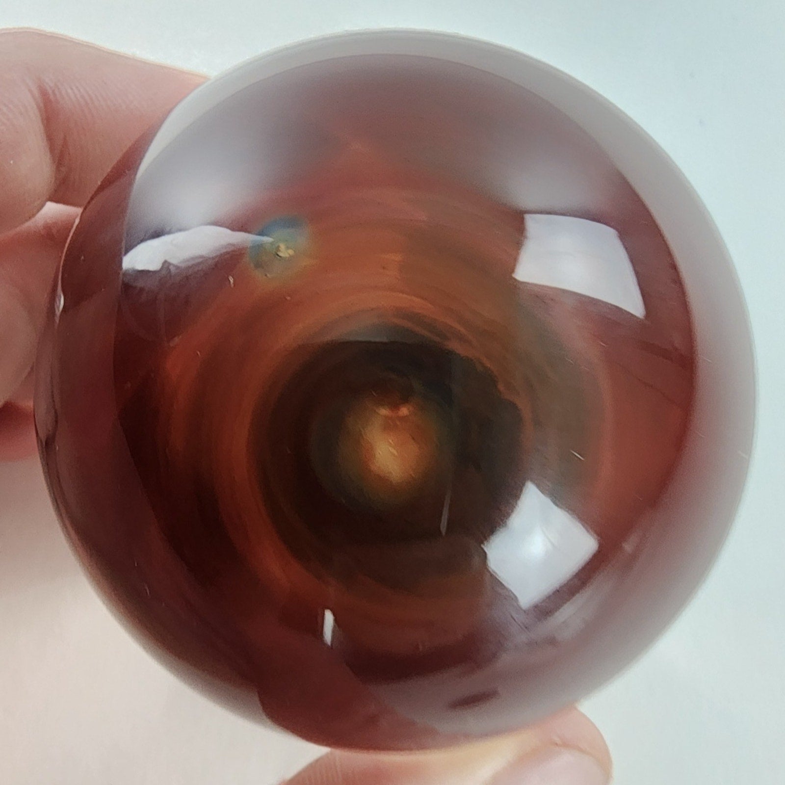 75mm Giant Air Trap Implosion Glass Marble Handmade Borosilicate