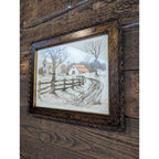 Keith Lee Winter Print Artist Proof Framed MCM Artwork