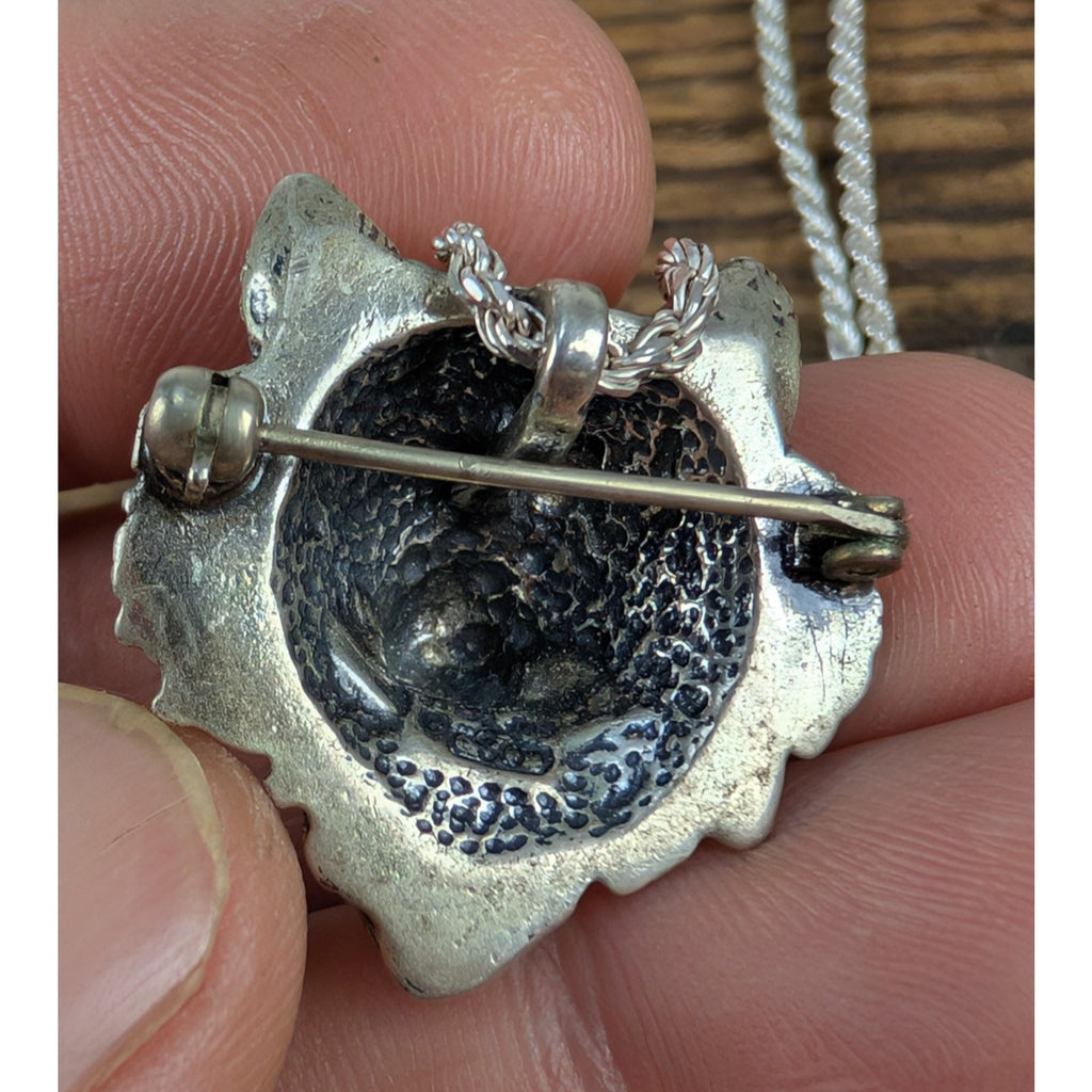 Silverclouds Wolf Sterling Silver 925 Pendant with 16" Italian Rope Chain