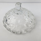 Indiana Glass Company Whitehall Cubist Lidded Candy Dish Pressed Depression