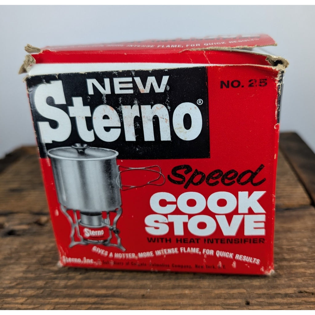 Vintage 1960's Sterno Camping Stove New in Box with All Components