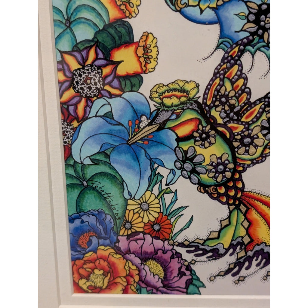 Pete Hinds Limited Edition Hummingbird Print – Signed & Pete Hinds23/200 Framed